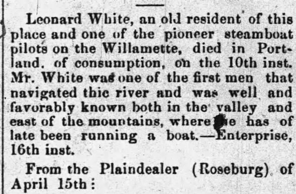 Clipping from Corvallis Gazette-Times